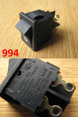 137 x sieťový prepínač na panel do otvoru 19 x 13mm,nové,cena - 0,50€/ks ( 19ks predaných )