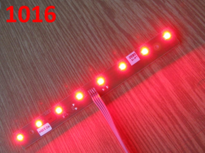 10 x LED modul s 8 x vysokosvietivé červené LED-ky,zo spodnej strany obojstranná lepiaca páska,nové,cena - 1€/ks ( ďalšie na objednávku !!! )