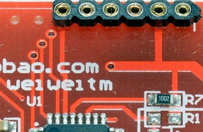 MCU to LCD connector - Front