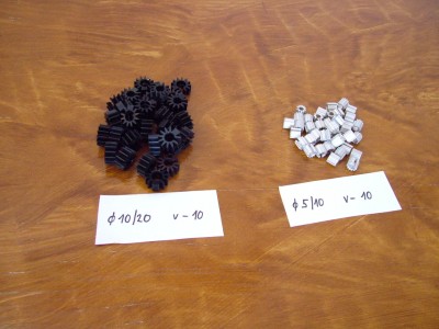 chladiče:     vľavo- 0,15E/ks, / napr. KF506,508 a pod./      vpravo - 0,1E/ks / KC507,509 a pod./